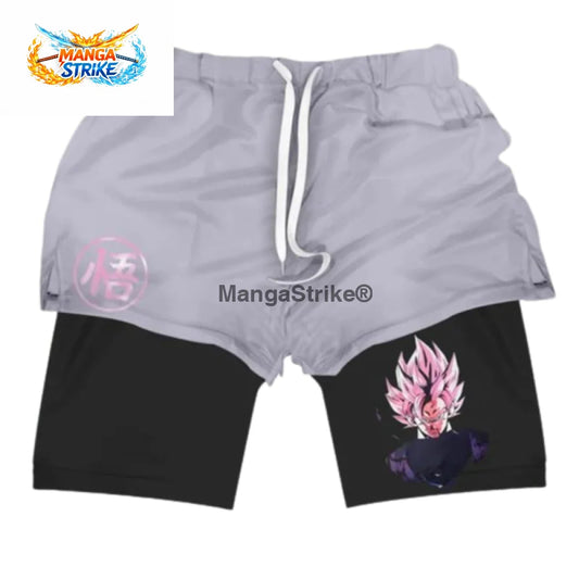Short Dragon Ball - Black Goku Rosé - XS
