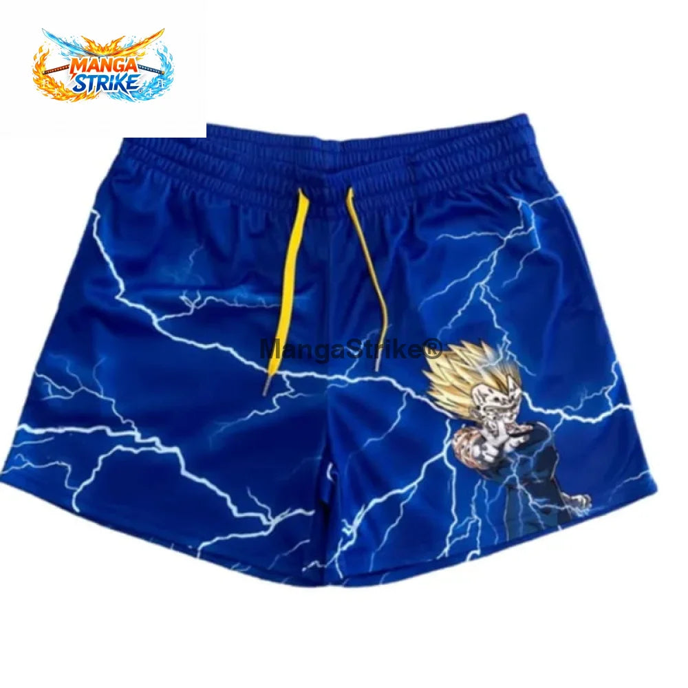 Short Dragon Ball - Majin Vegeta Super Saiyan 2 Bleu - XS