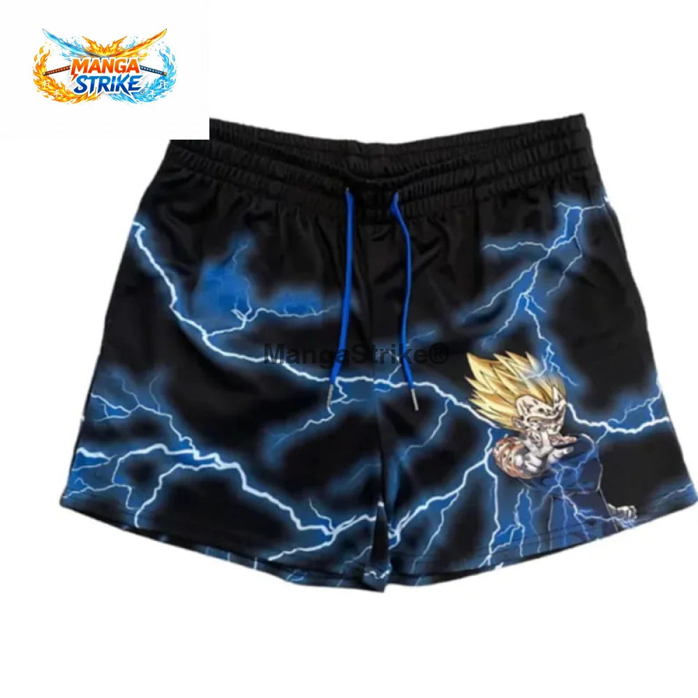 Short Dragon Ball - Majin Vegeta Super Saiyan 2 Noir - XS