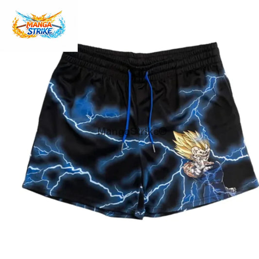 Short Dragon Ball - Majin Vegeta Super Saiyan 2 Noir - XS