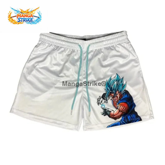 Short Dragon Ball - Vegeto SSJ Blue Blanc - XS