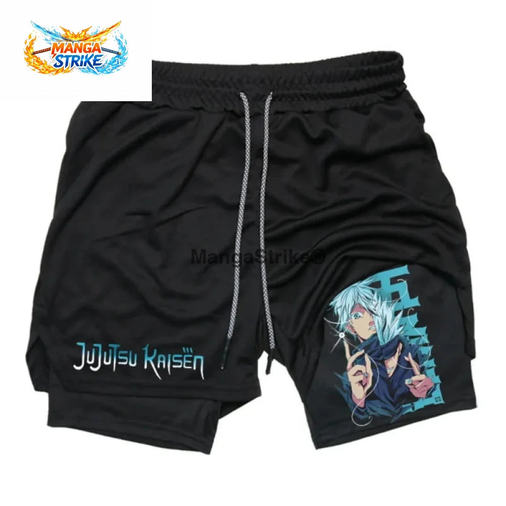 Short Jujutsu Kaisen - Gojo ’Sort Originel Bleu’ - XS