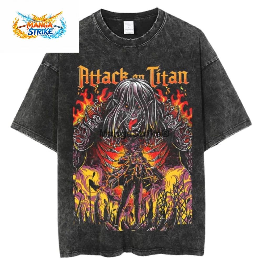 T-Shirt Attaque des Titans - Eren ’Demon’ - XS
