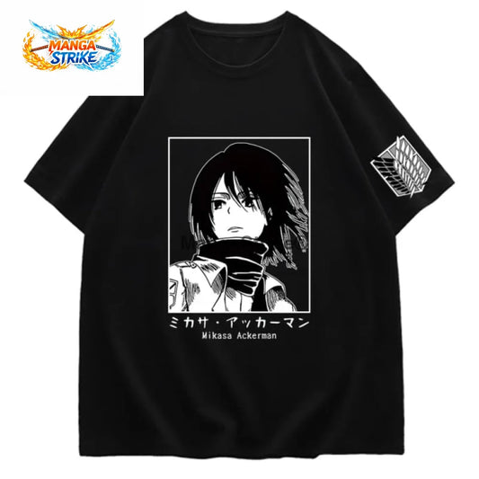 T-Shirt Attaque des Titans - Mikasa Ackerman - XS