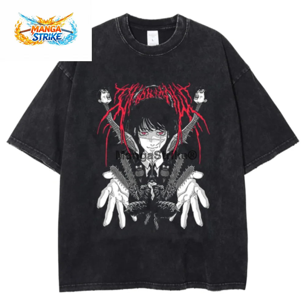 T-Shirt Chainsaw Man - Asa ’Yoru’ - XS