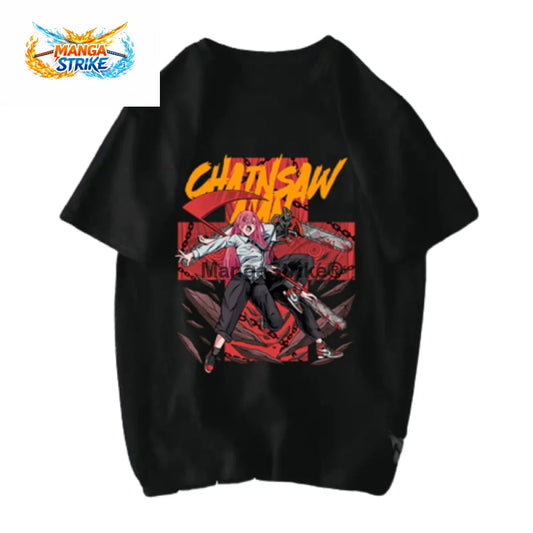 T-Shirt Chainsaw Man - Denji x Power - XS