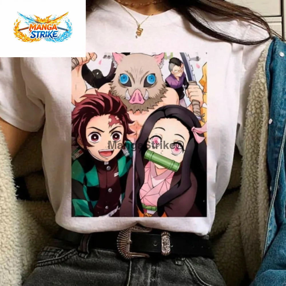 T-Shirt Demon Slayer - Tanjiro & Co - XS