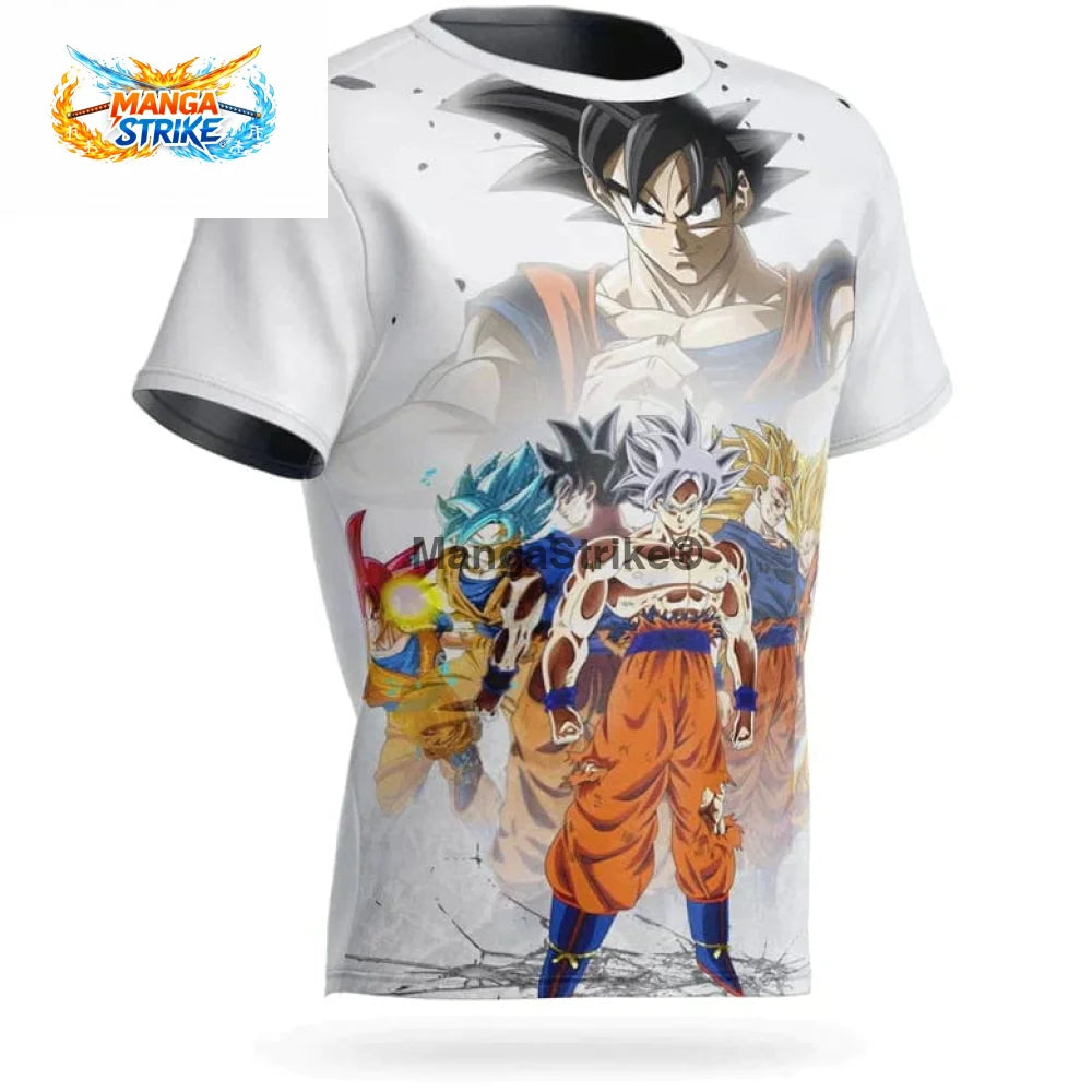 T-Shirt Dragon Ball Z - Goku ’Transformations’