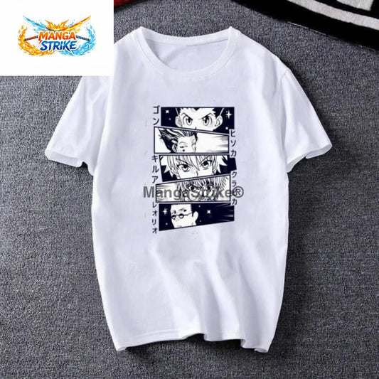 T-shirt Hunter x Hunter - Gon Kirua Kurapika Hisoka et Léolio