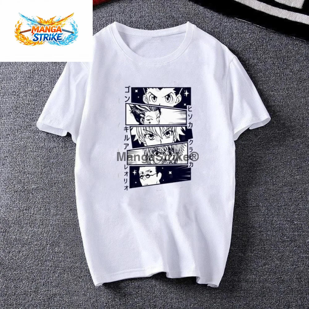 T-shirt Hunter x Hunter - Gon Kirua Kurapika Hisoka et Léolio - Hunter / XS