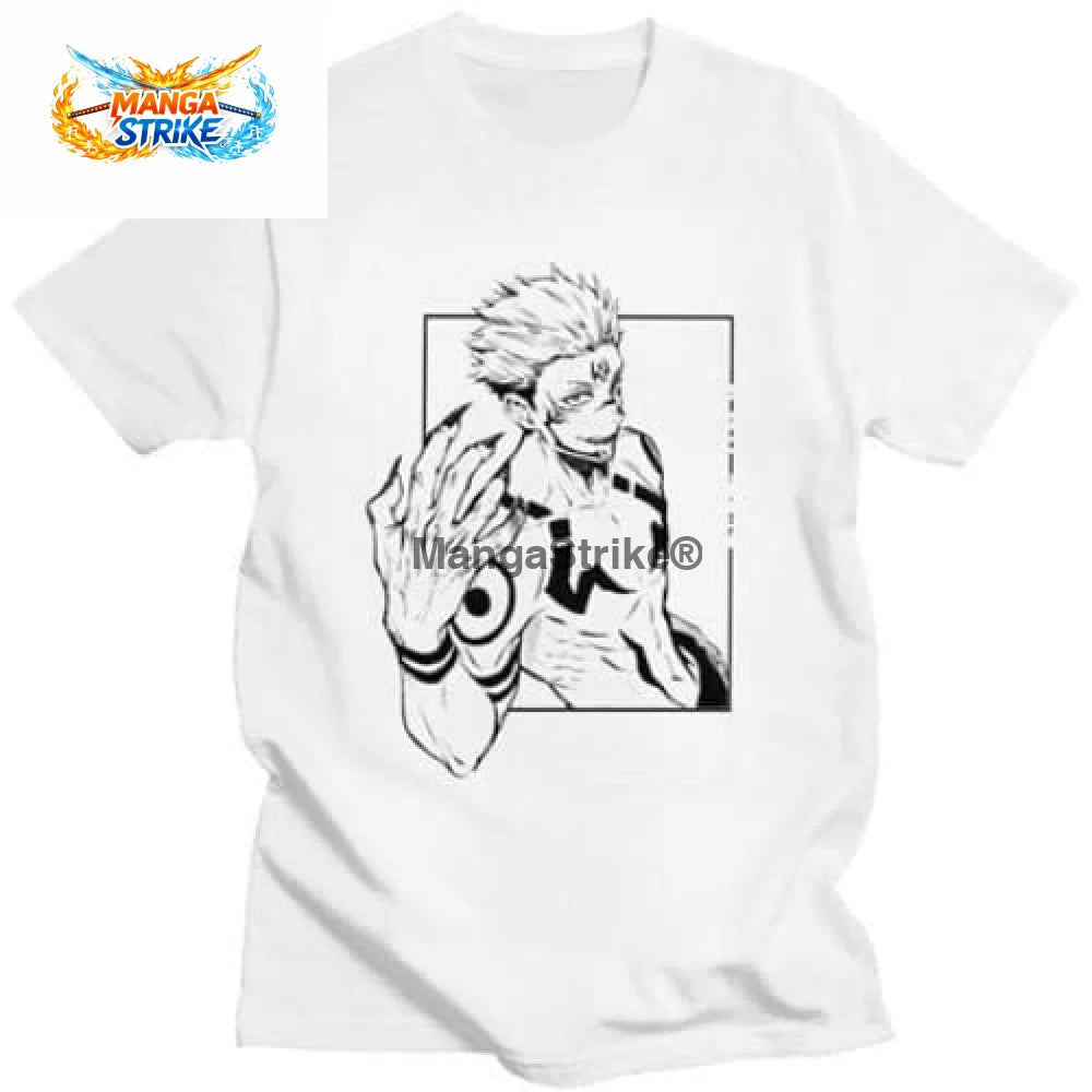 T-Shirt Jujutsu Kaisen - Ryomen Sukuna - Blanc / S