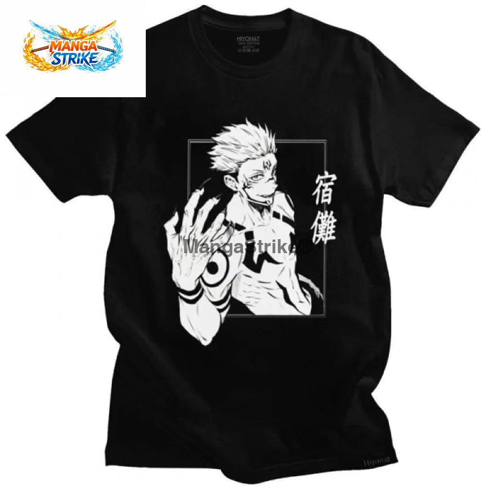 T-Shirt Jujutsu Kaisen - Ryomen Sukuna - Noir / S