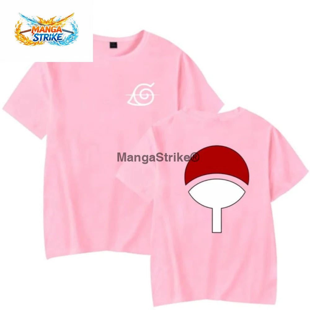 T-Shirt Naruto - Sasuke Uchiwa - Rose / XS