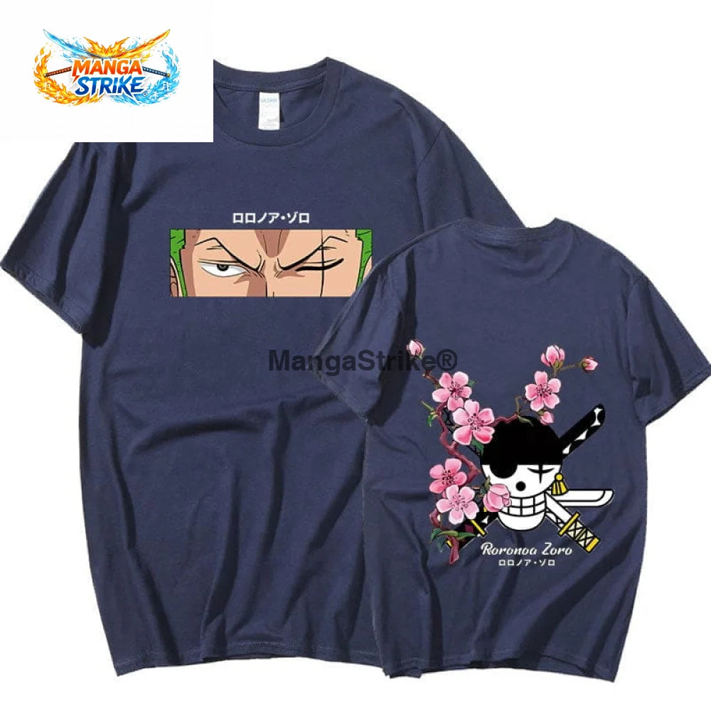 T-Shirt One piece - Pirate Roronoa Zoro - Bleu / S