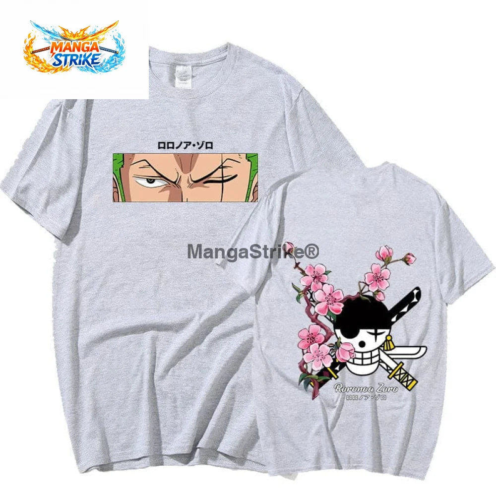 T-Shirt One piece - Pirate Roronoa Zoro - Gris / S