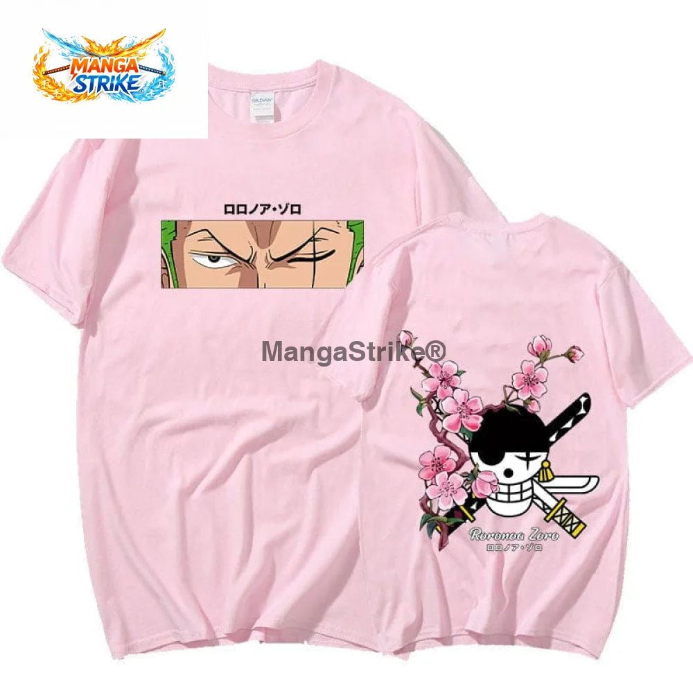 T-Shirt One piece - Pirate Roronoa Zoro - Rose / S