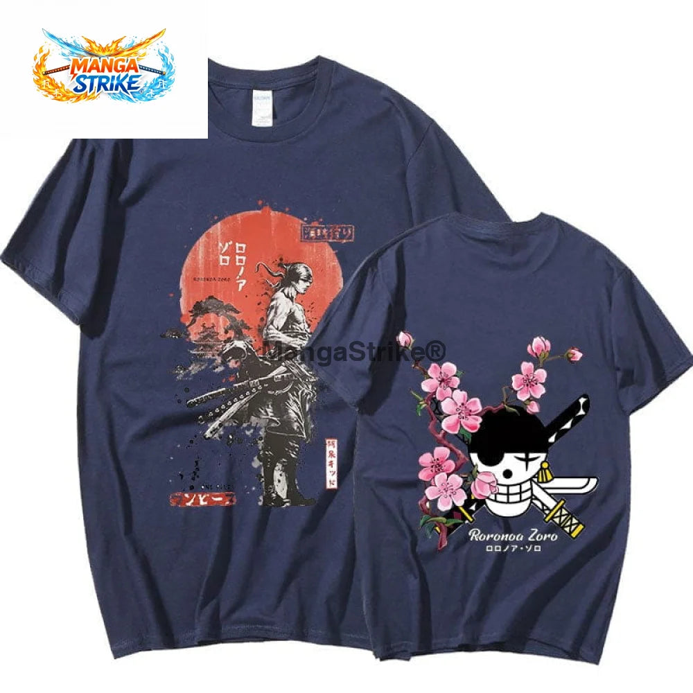 T-Shirt One piece - Roronoa Zoro - Bleu / S