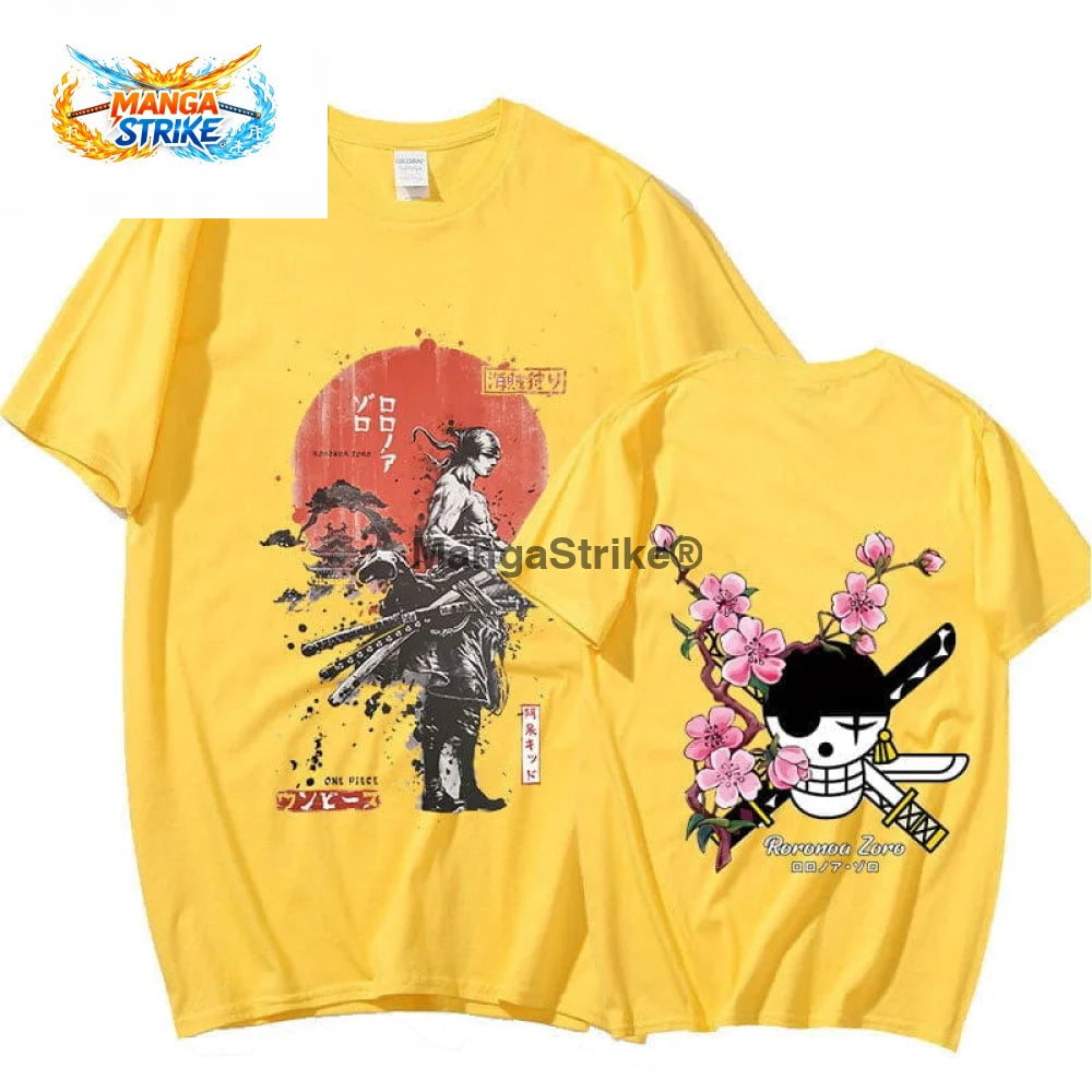 T-Shirt One piece - Roronoa Zoro - Jaune / S