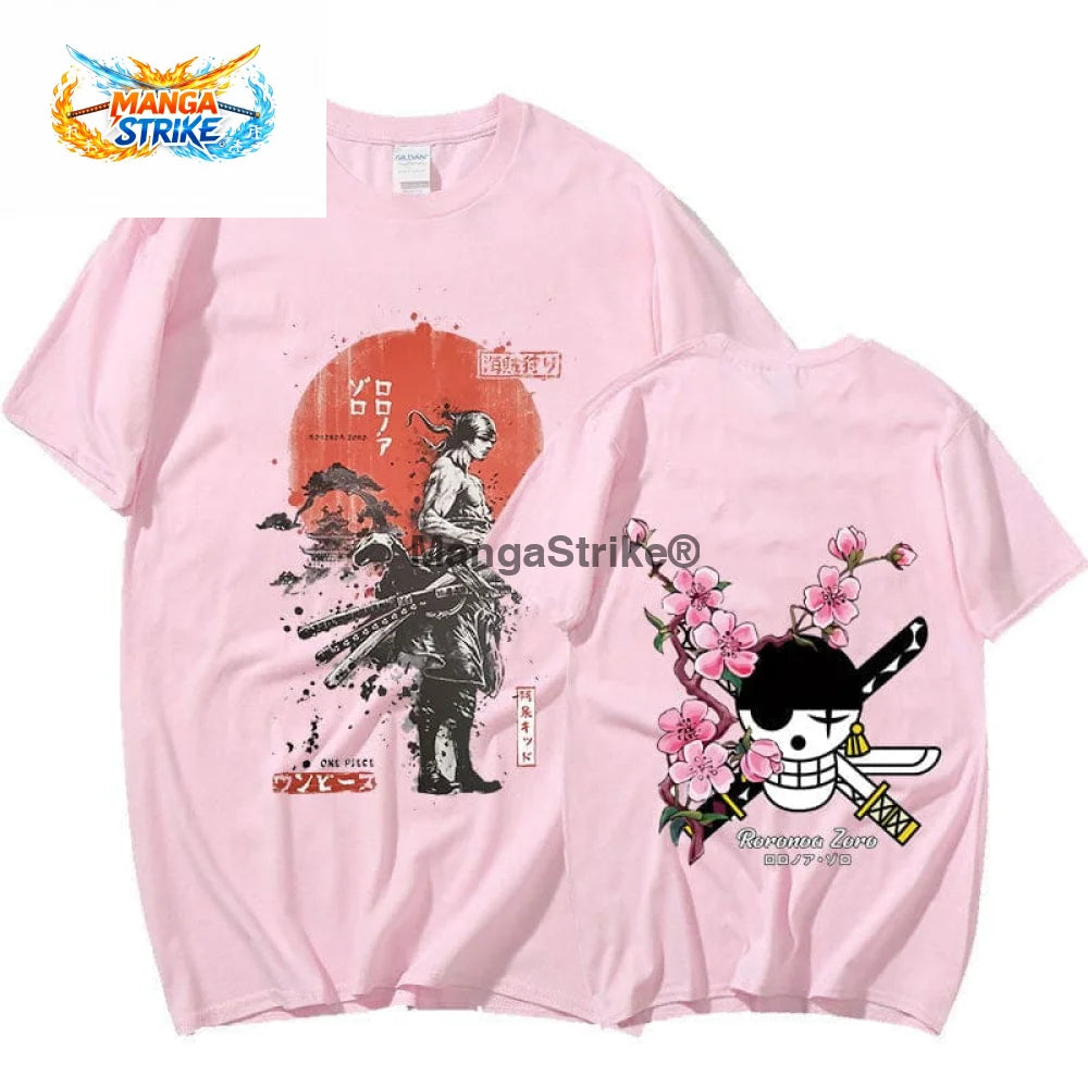 T-Shirt One piece - Roronoa Zoro - Rose / S