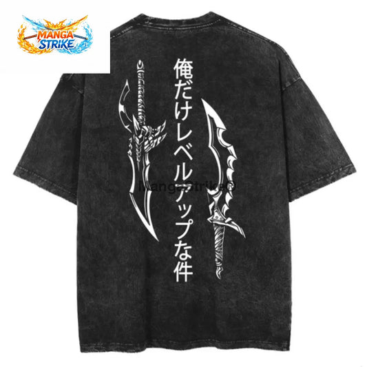 T-Shirt Solo Leveling - Oversize Dagues de Kamish - XS
