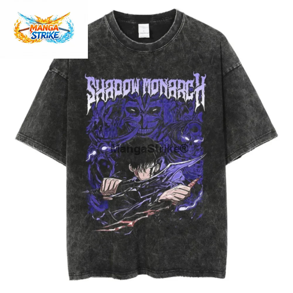 T-Shirt Solo Leveling - Oversize Le Monarque des Ombres - XS
