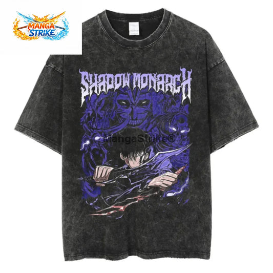 T-Shirt Solo Leveling - Oversize Le Monarque des Ombres - XS