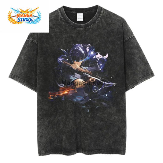 T-Shirt Solo Leveling - Oversize S Jin-Woo - XS