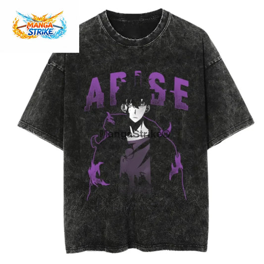 T-Shirt Solo Leveling - Oversize Sung Jin-Woo ’Arise’ - XS