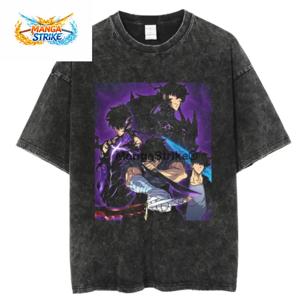 T-Shirt Solo Leveling - Oversize Sung Jin-Woo ’Évolution’ - XS