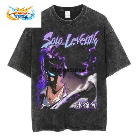 T-Shirt Solo Leveling - Oversize Sung Jin-Woo ’Violet’ - XS