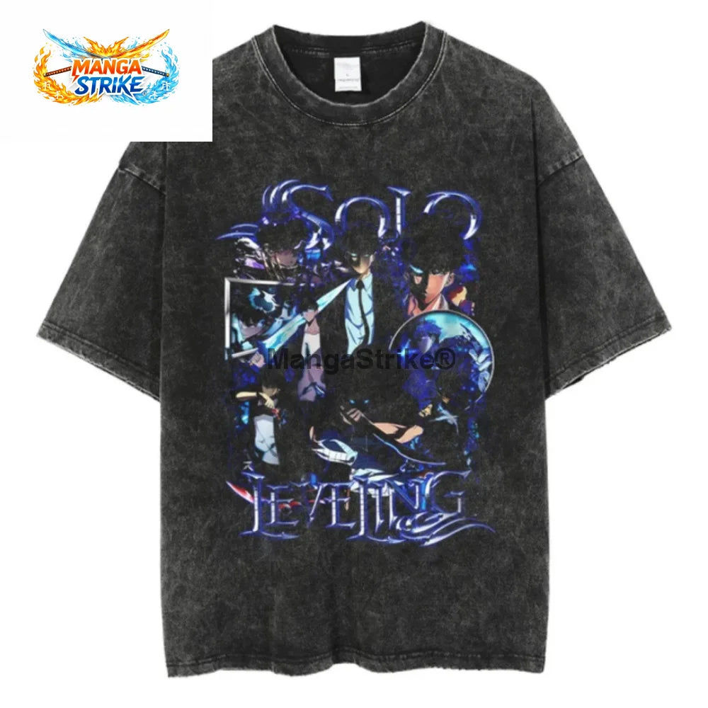 T-Shirt Solo Leveling - Oversize Sung Jin Woo - XS