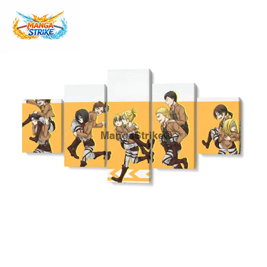 Tableau Attaque des Titans - All Stars - Moyenne taille: 20x35 20x45 20x55cm / Sans cadre - 1704