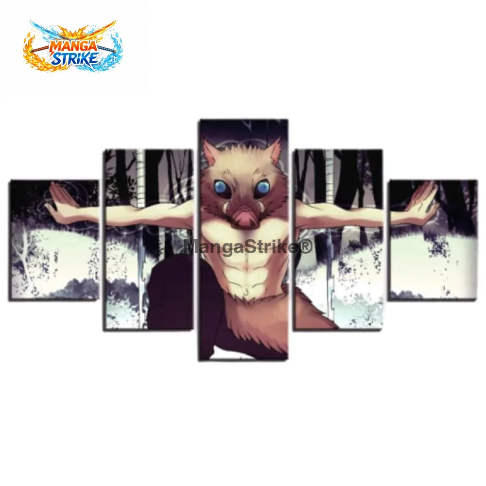 Tableau Demon Slayer - Inosuke Hashibira - Moyenne taille: 20x35 20x45 20x55cm / Sans cadre - 1704