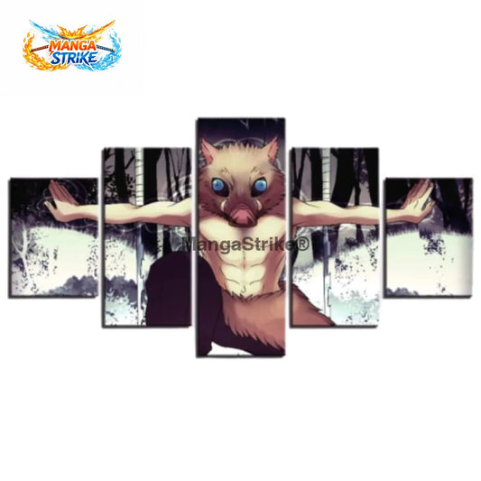 Tableau Demon Slayer - Inosuke Hashibira - Moyenne taille: 20x35 20x45 20x55cm / Sans cadre - 1704