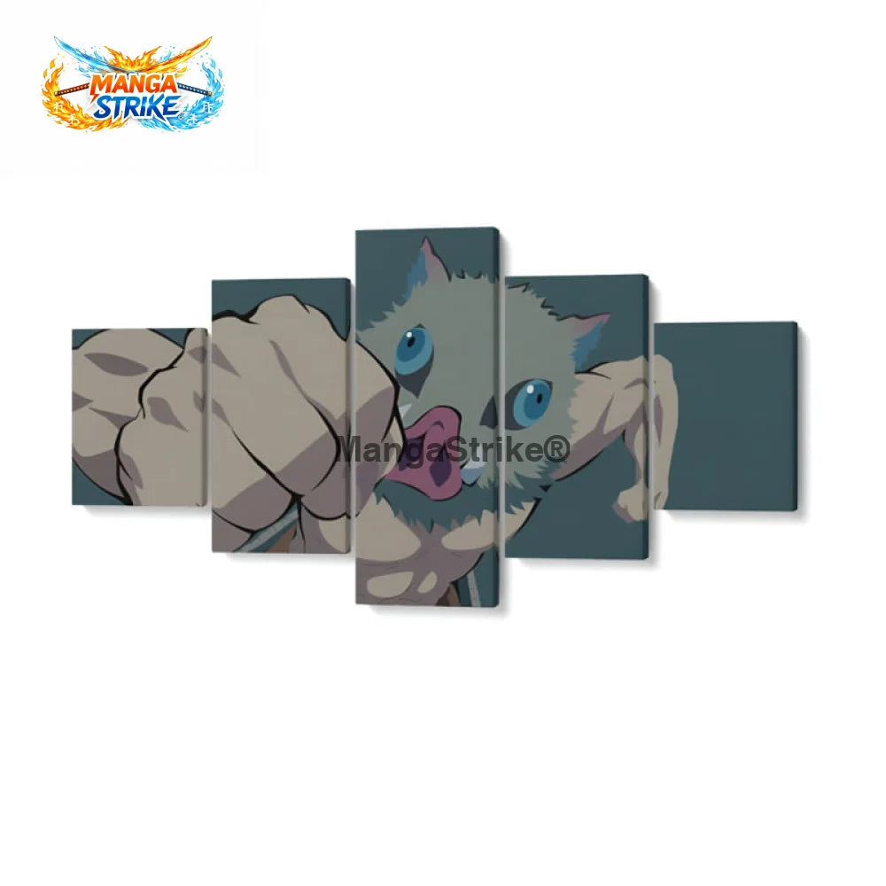 Tableau Demon Slayer - Inosuke - Moyenne taille: 20x35 20x45 20x55cm / Sans cadre - 1704