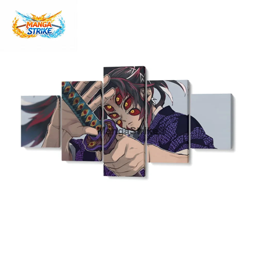 Tableau Demon Slayer - Kokushibo - Moyenne taille: 20x35 20x45 20x55cm / Sans cadre - 1704