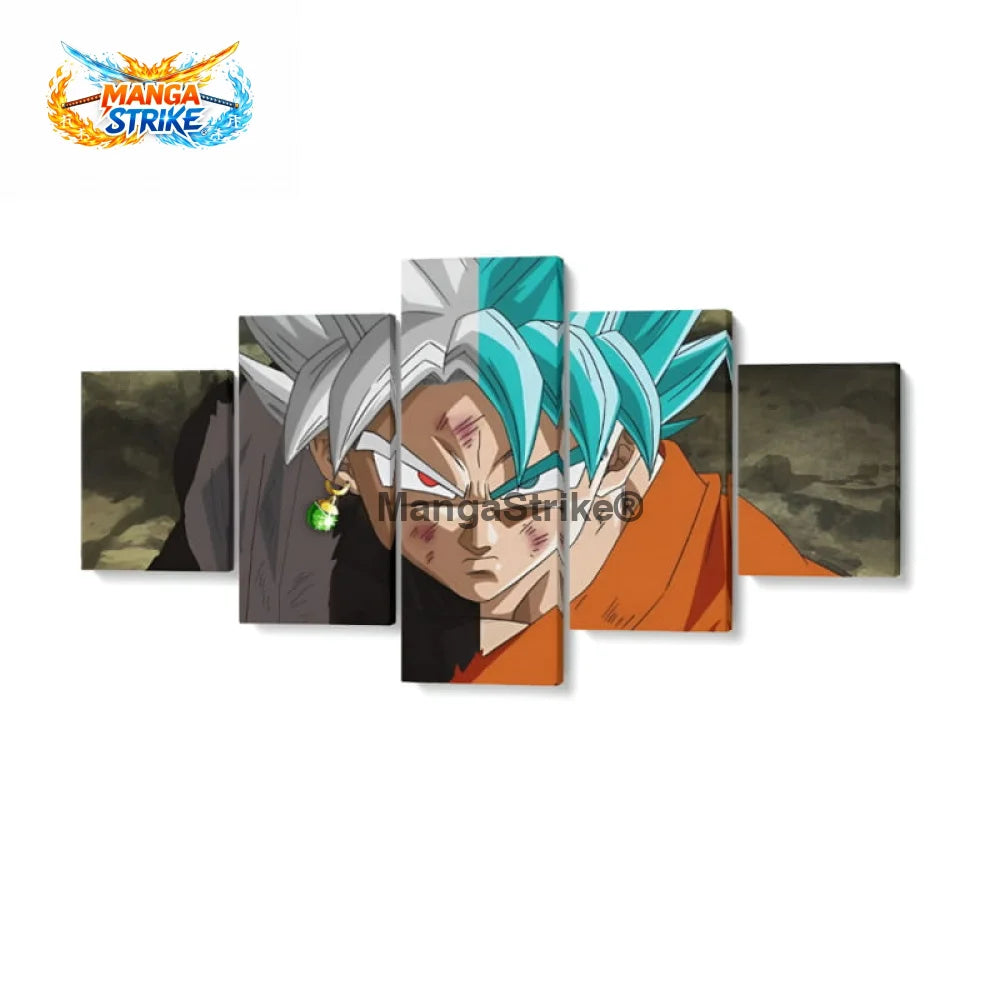 Tableau Dragon Ball Z - Goku x Black - Moyenne taille: 20x35 20x45 20x55cm / Sans cadre - 1704