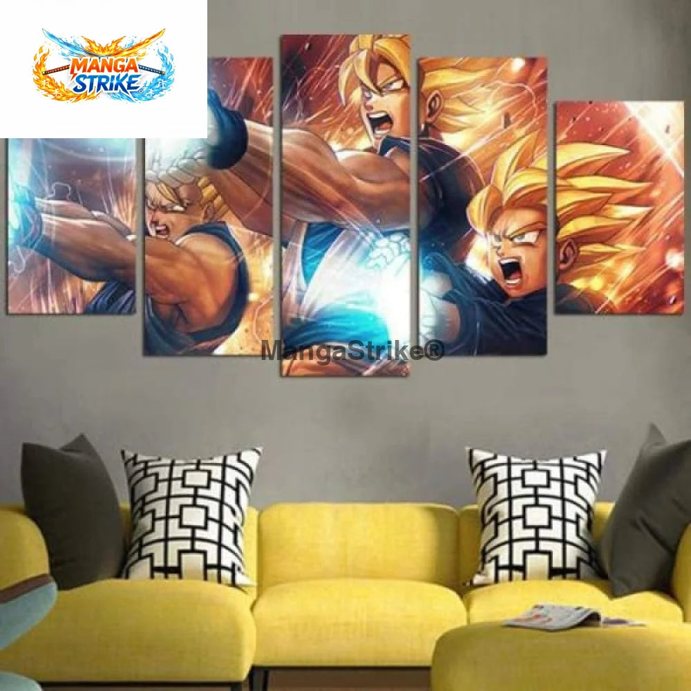 Tableau Dragon Ball Z - Kamehameha Père Fils - tableau