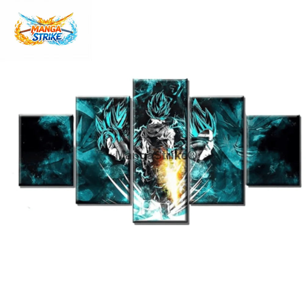 Tableau Dragon Ball Z - Vegetto SSJ Blue - Moyenne taille: 20x35 20x45 20x55cm / Sans cadre - tableau