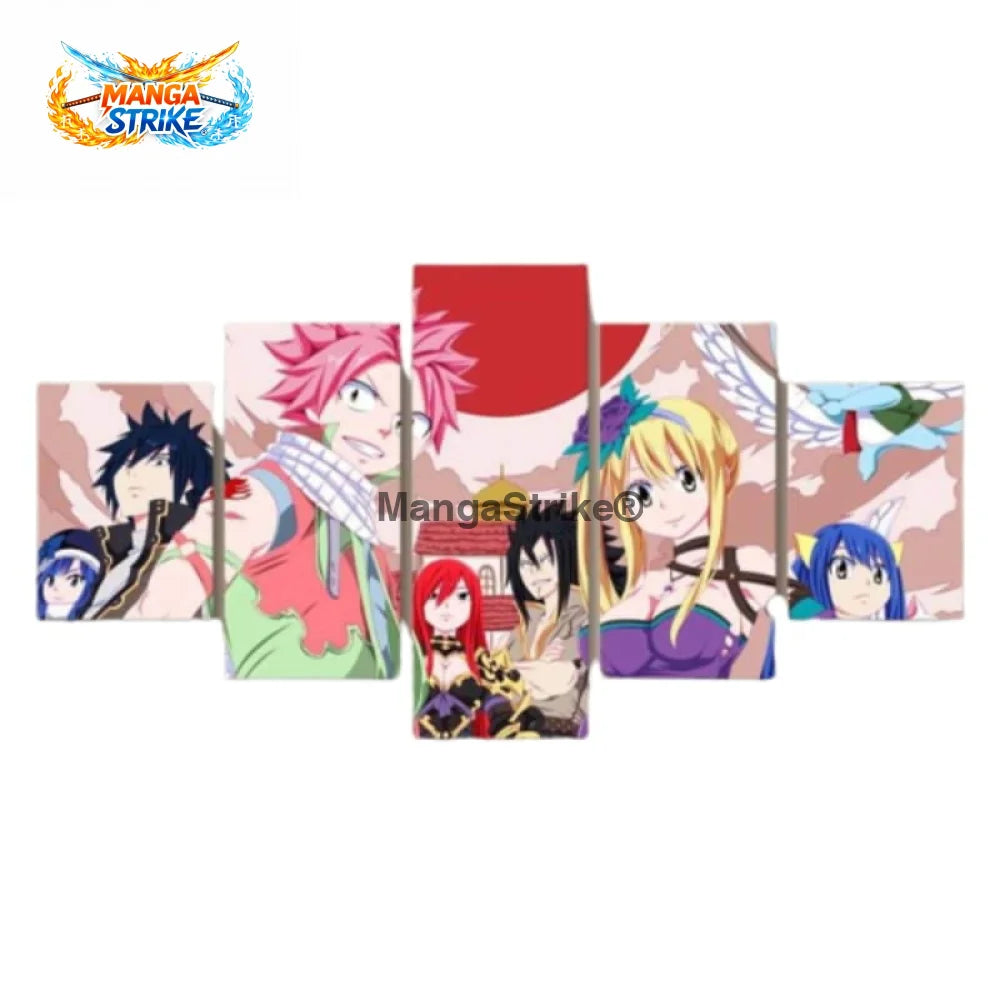 Tableau Fairy Tail - ’Equipe A’ de Fairy Tail - Moyenne taille: 20x35 20x45 20x55cm / Sans cadre - 1704