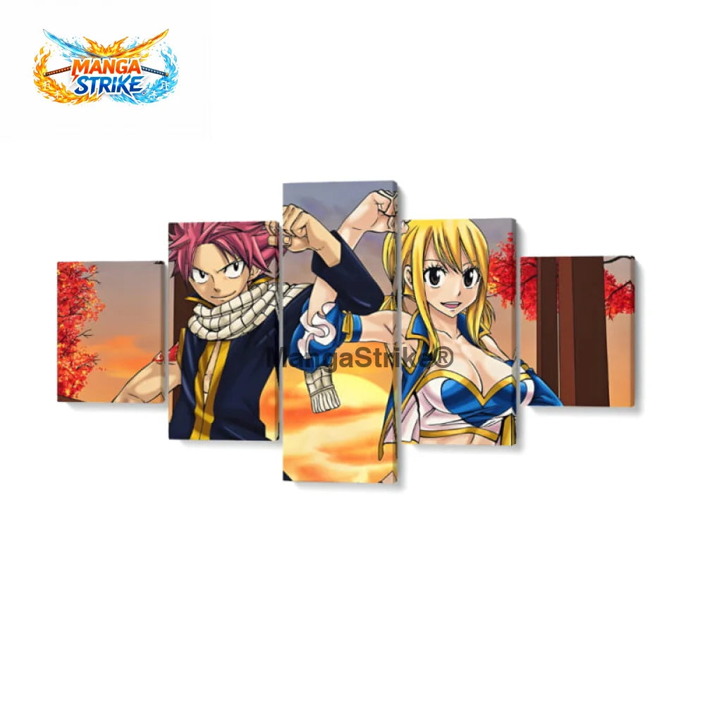 Tableau Fairy Tail - Natsu x Lucy - Moyenne taille: 20x35 20x45 20x55cm / Sans cadre - 1704