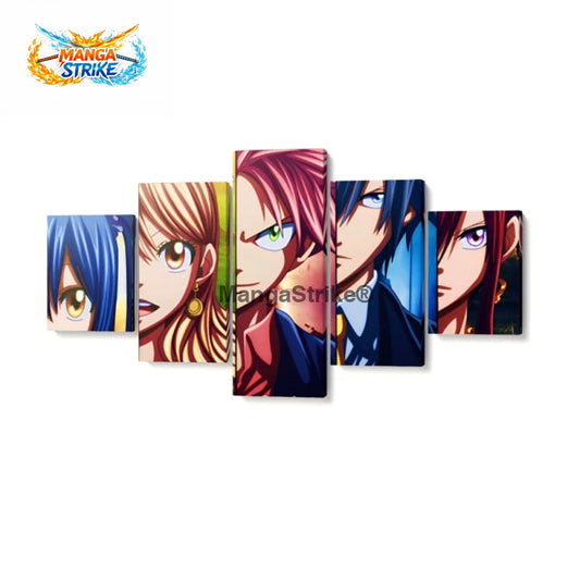 Tableau Fairy Tail - Team Natsu - Moyenne taille: 20x35 20x45 20x55cm / Sans cadre - 1704