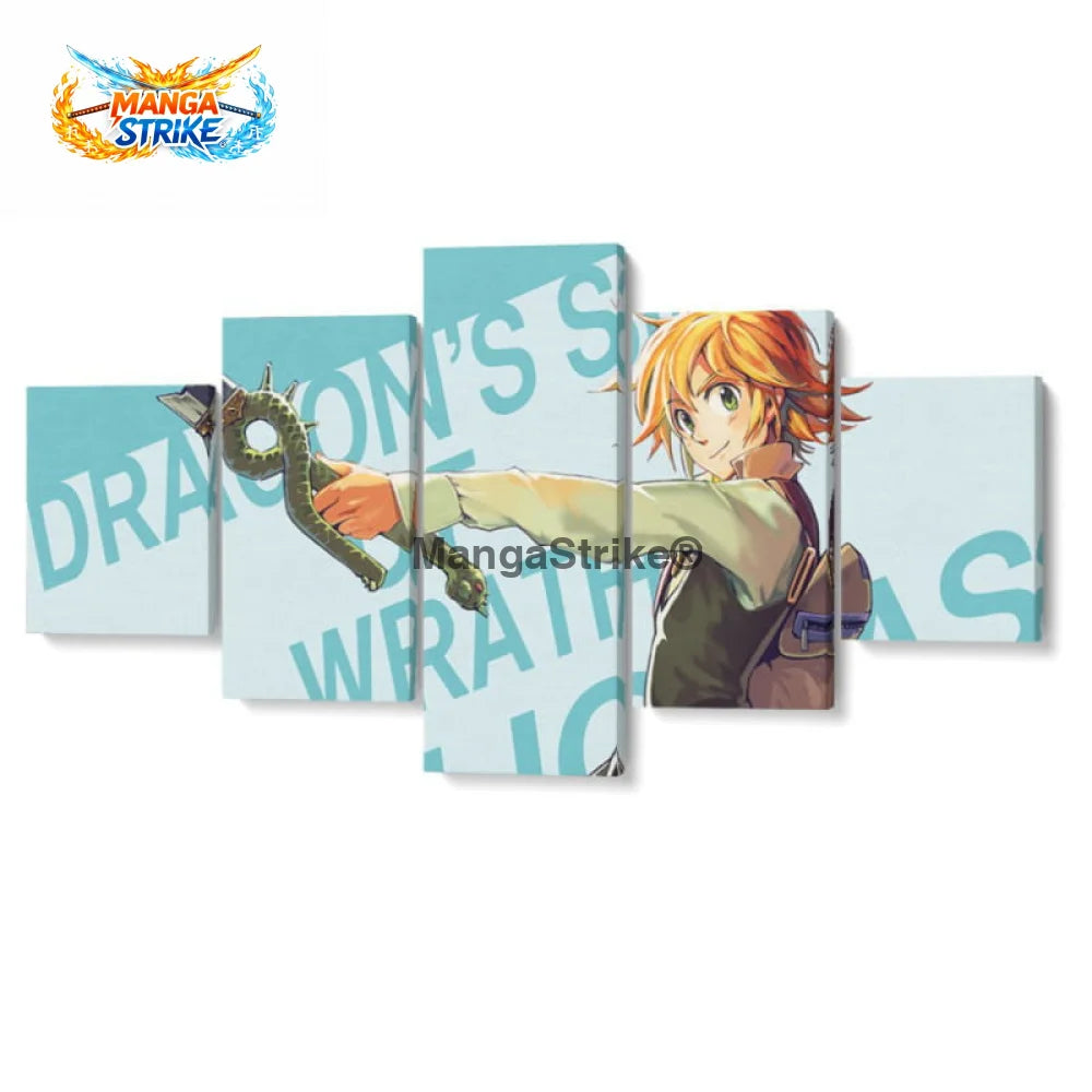 Tableau Nanatsu no Taizai - Meliodas ’Colère’ - Moyenne taille: 20x35 20x45 20x55cm / Sans cadre - 1704