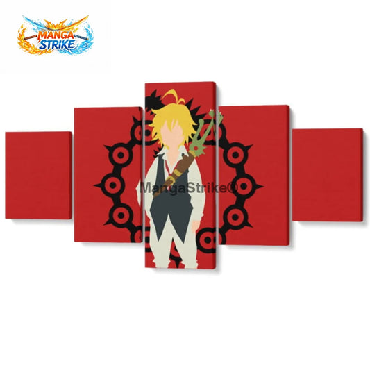Tableau Nanatsu no Taizai - Meliodas - Moyenne taille: 20x35 20x45 20x55cm / Sans cadre - 1704