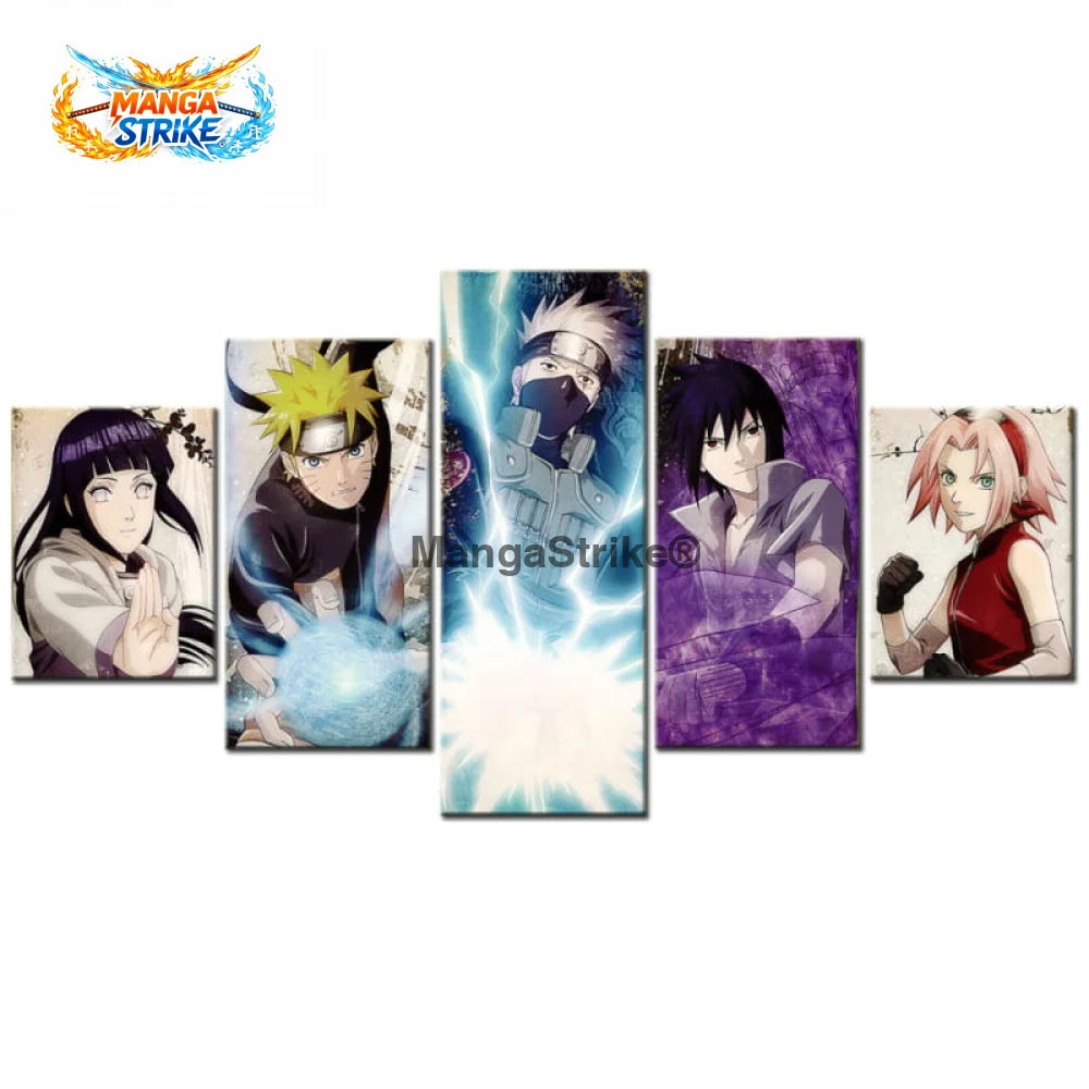 Tableau Naruto - All Stars - Moyenne taille: 20x35 20x45 20x55cm / Sans cadre - 1704