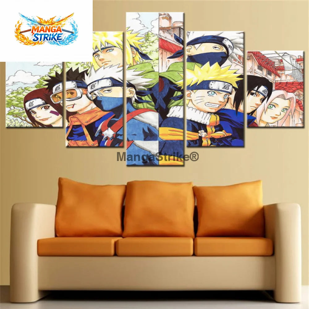 Tableau Naruto - Equipe 7 1ère et 2ème Génération - 1704