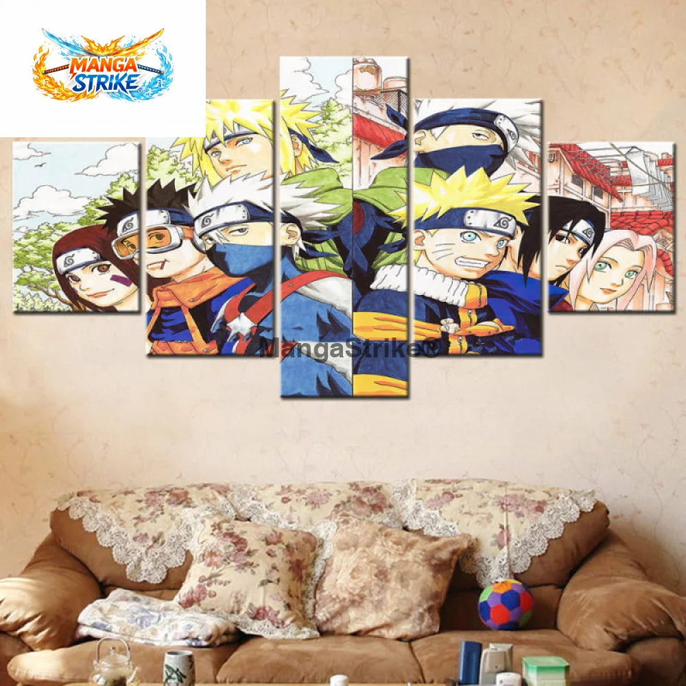 Tableau Naruto - Equipe 7 1ère et 2ème Génération - 1704