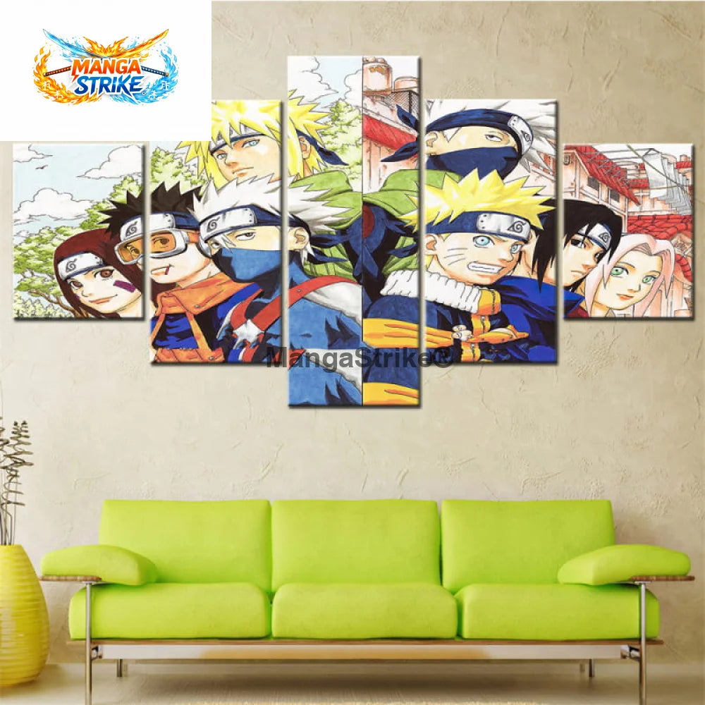 Tableau Naruto - Equipe 7 1ère et 2ème Génération - 1704