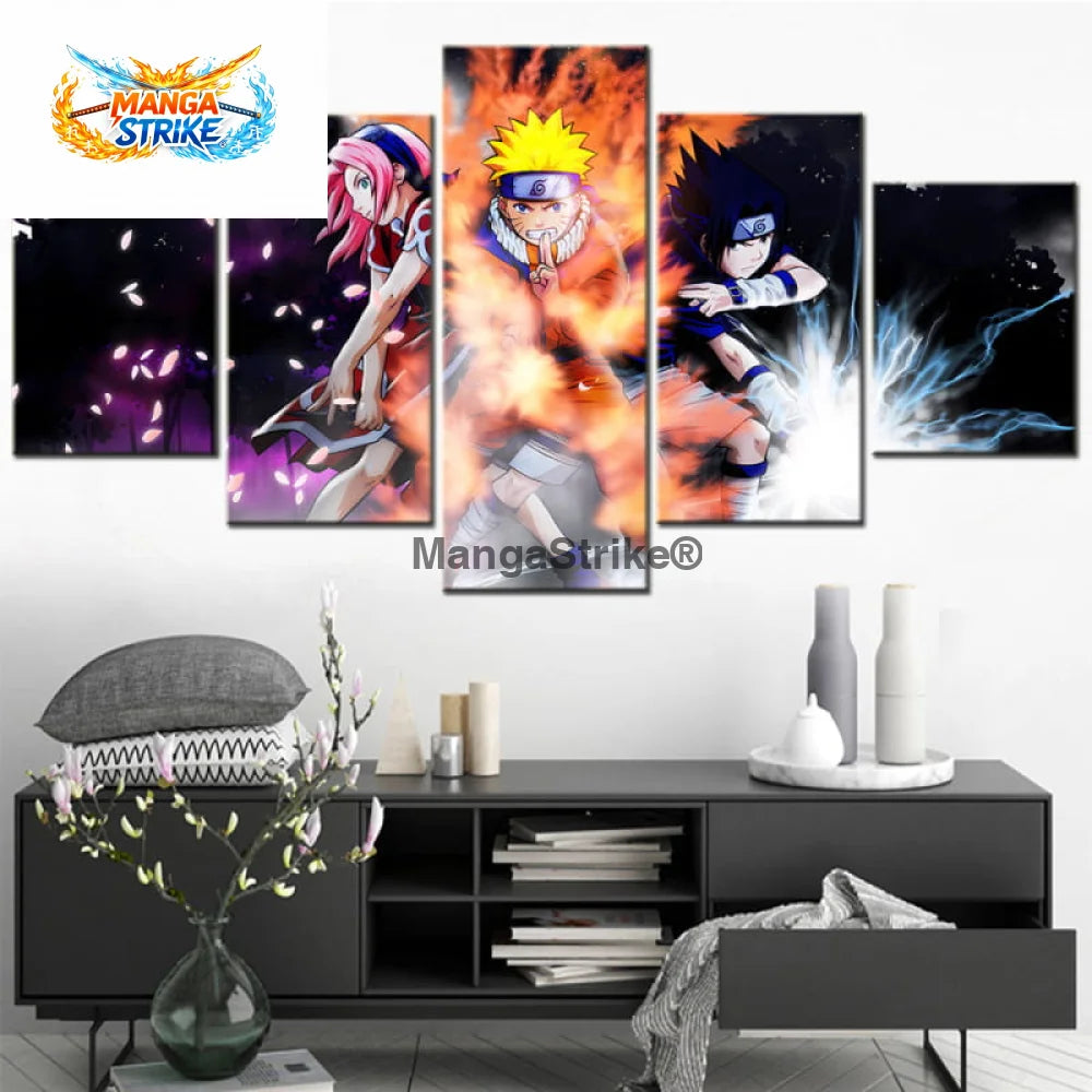 Tableau Naruto - Equipe 7 Attaque Signature - 1704
