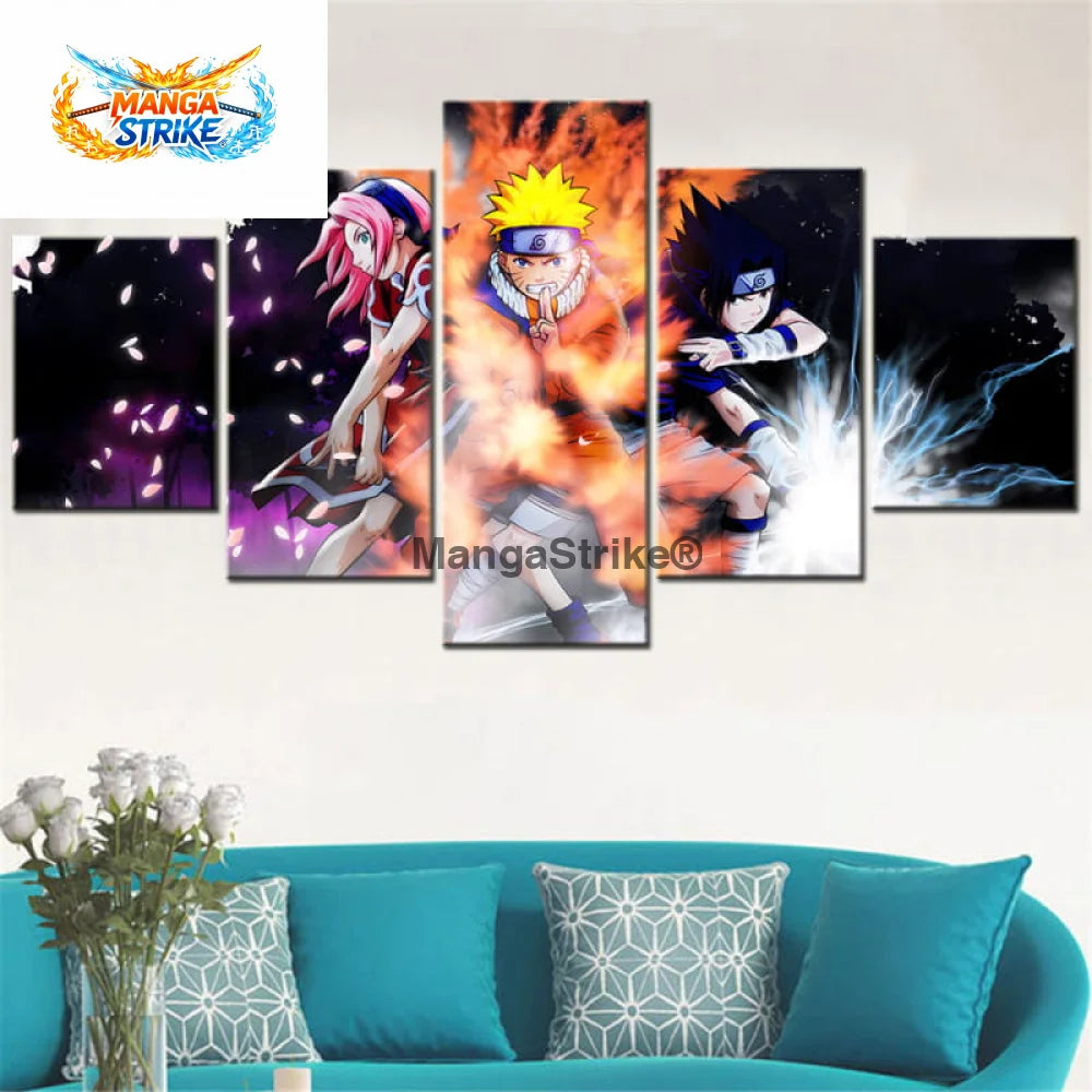 Tableau Naruto - Equipe 7 Attaque Signature - 1704